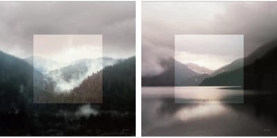 Framed Landscape Diptych