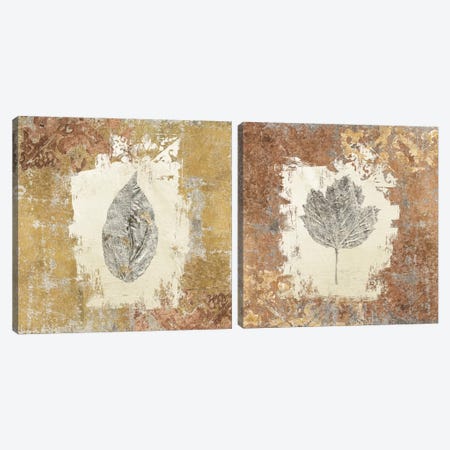 Gilded Leaf II Diptych Canvas Print Set #WAC2HSET092} by Avery Tillmon Canvas Print