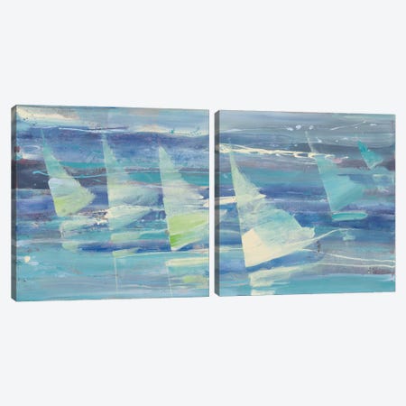Summer Sail Diptych Canvas Print Set #WAC2HSET094} by Albena Hristova Canvas Wall Art