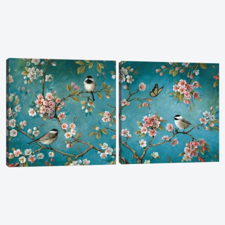 Blossom Diptych Canvas Print Set #WAC2HSET101} by Lisa Audit Canvas Print