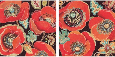 Moroccan Red Diptych by Daphne Brissonnet multi panel art