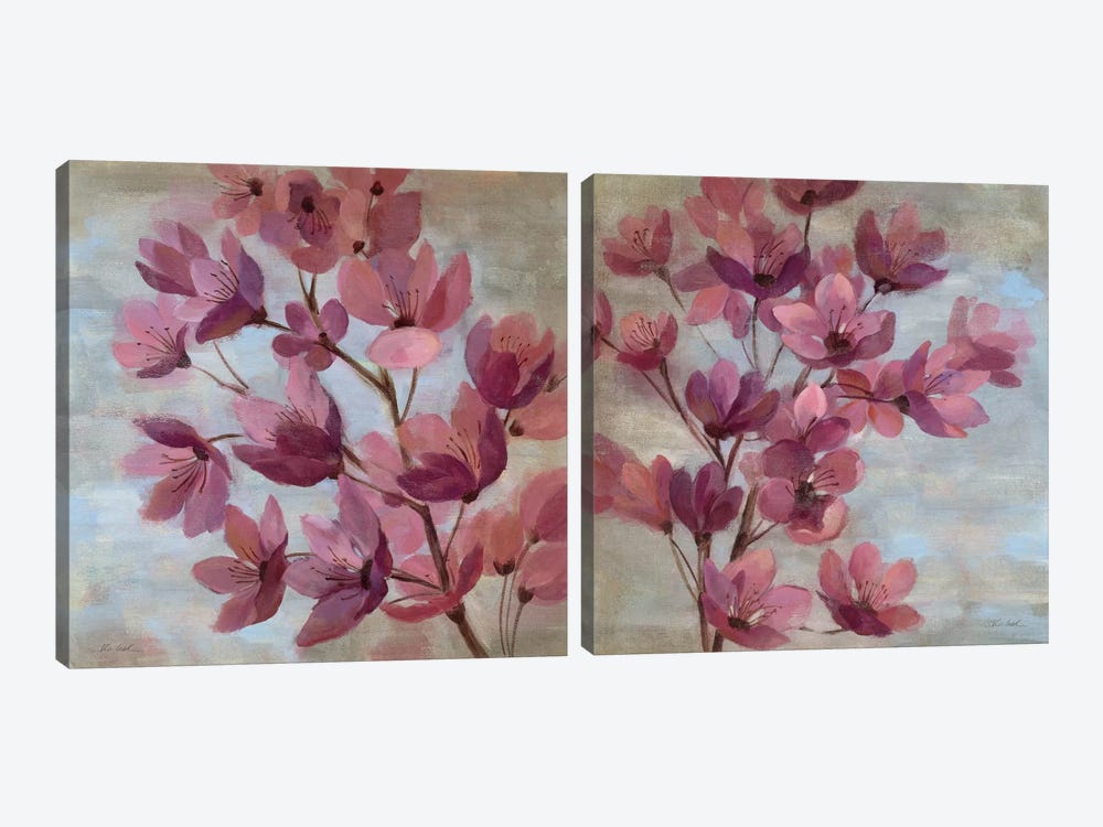 April Blooms Diptych by Silvia Vassileva 2-piece Art Print