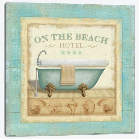 Beach Hotel I  Canvas Print #WAC300} by Daphne Brissonnet Canvas Art Print
