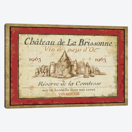 French Wine Labels I  Canvas Print #WAC306} by Daphne Brissonnet Canvas Wall Art