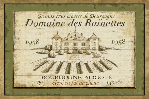 Vineyards: French Wine Label III  by Daphne Brissonnet