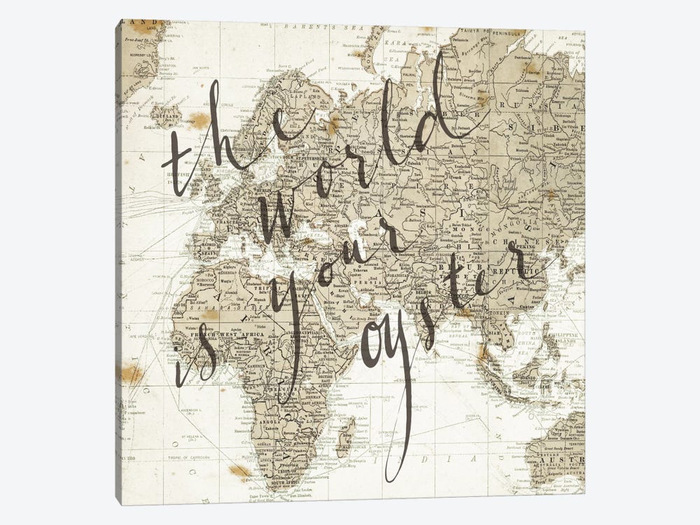 The World Is Your Oyster Square by Sara Zieve Miller 1-piece Art Print