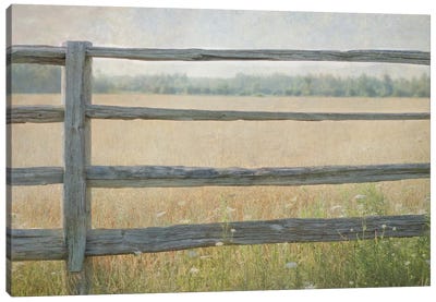 Edge of the Field Canvas Art Print - Country Scenic Photography