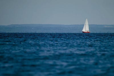 Blue Lake III by Elizabeth Urquhart framed wall art