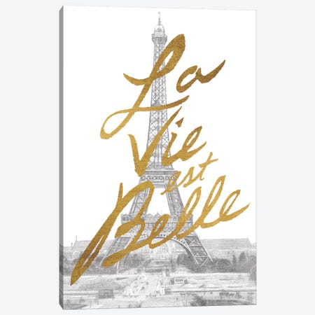 Gilded Paris Canvas Print #WAC3223} by All That Glitters Canvas Art