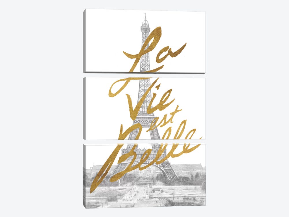 Gilded Paris by All That Glitters 3-piece Canvas Artwork