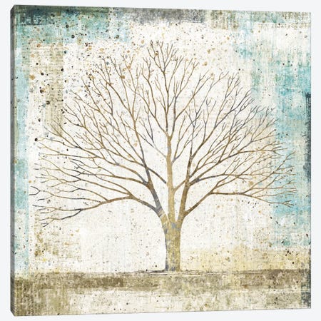 Solitary Tree Collage Canvas Print #WAC3226} by All That Glitters Art Print