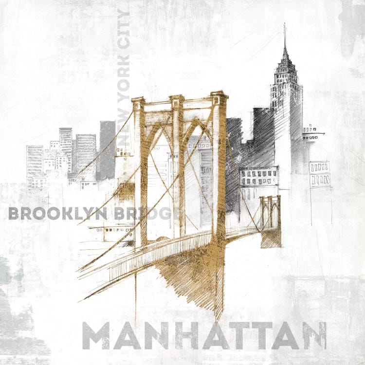 Brooklyn Bridge by All That Glitters wall art
