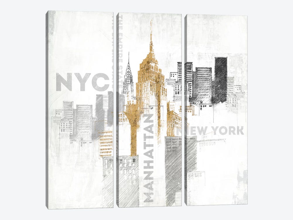 Empire State Building by All That Glitters 3-piece Art Print
