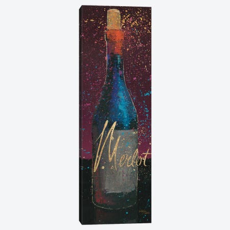 Wine Splash Dark IV Canvas Print #WAC3232} by All That Glitters Canvas Art Print