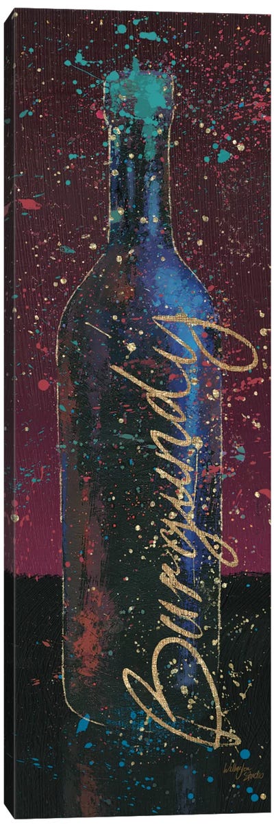 Wine Splash Dark V Canvas Art Print - All that Glitters
