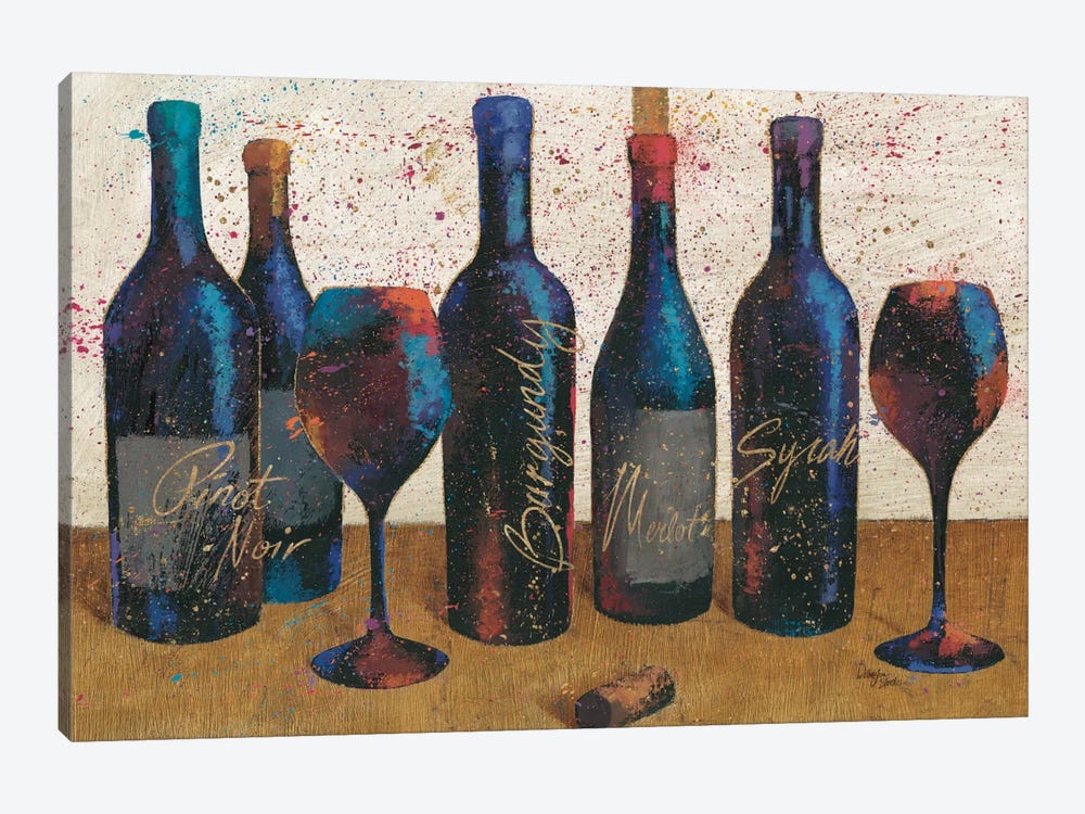 Wine Splash Light I by All That Glitters 1-piece Canvas Artwork