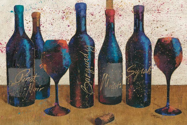 Wine: Wine Splash Light I by All That Glitters