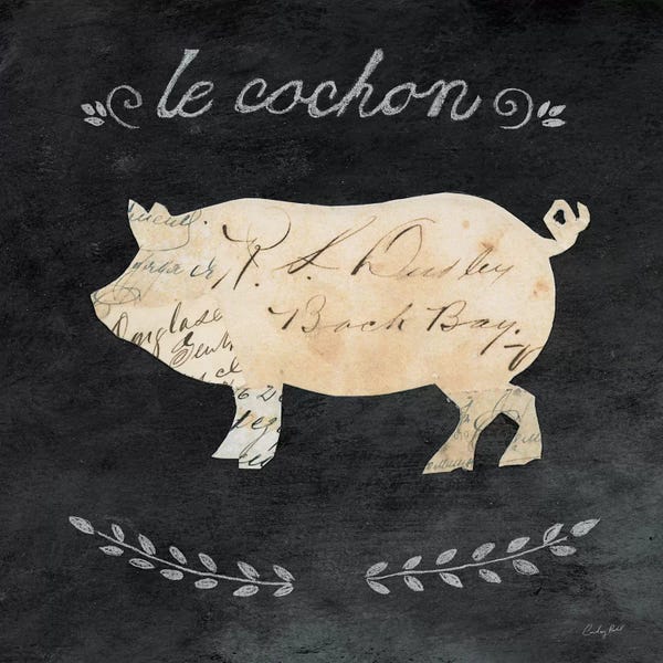 Modern Farmhouse Décor: Le Cochon Cameo by Courtney Prahl