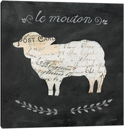 Le Mouton Cameo Canvas Art Print - Courtney Prahl