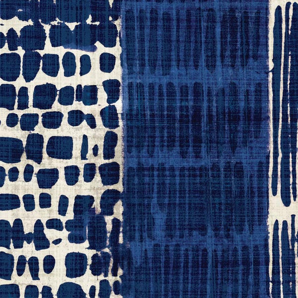 Global Patterns: Indigo Batik I by Wild Apple Portfolio