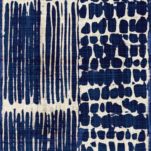 Wonders Of The World: Indigo Batik III by Wild Apple Portfolio