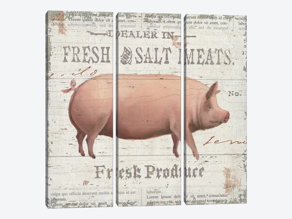 On the Farm I by James Wiens 3-piece Canvas Wall Art