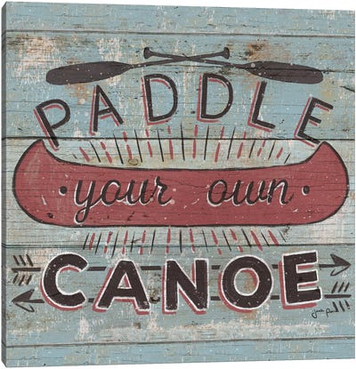 Cabin Fever II Canvas Art Print - Canoes