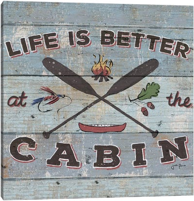 Cabin Fever I Canvas Art Print - Canoe Art