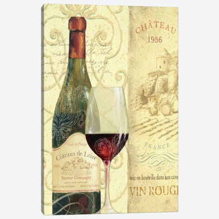 Wine Passion II  Canvas Print #WAC336} by Daphne Brissonnet Art Print