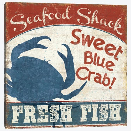 Fresh Seafood II Canvas Print #WAC3481} by Pela Studio Canvas Art