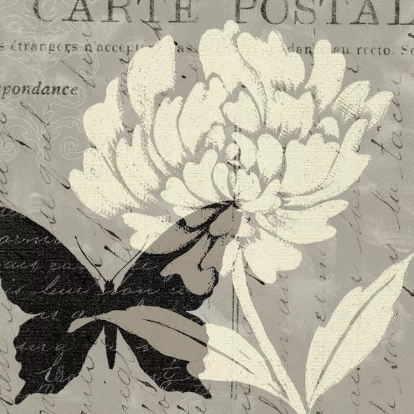 Butterflies and Flowers: Natural Prints I by Daphne Brissonnet