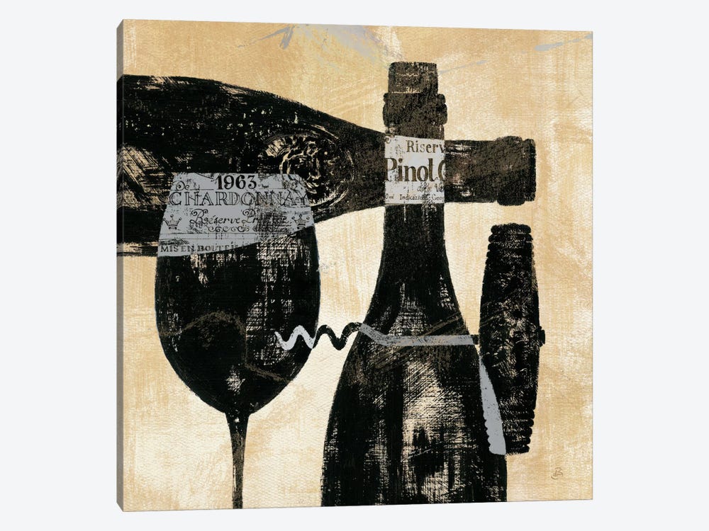 Wine Selection I  by Daphne Brissonnet 1-piece Canvas Art Print