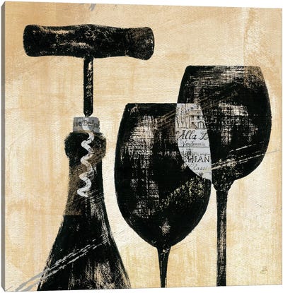 Wine Selection II  Canvas Art Print - Drink & Beverage Art