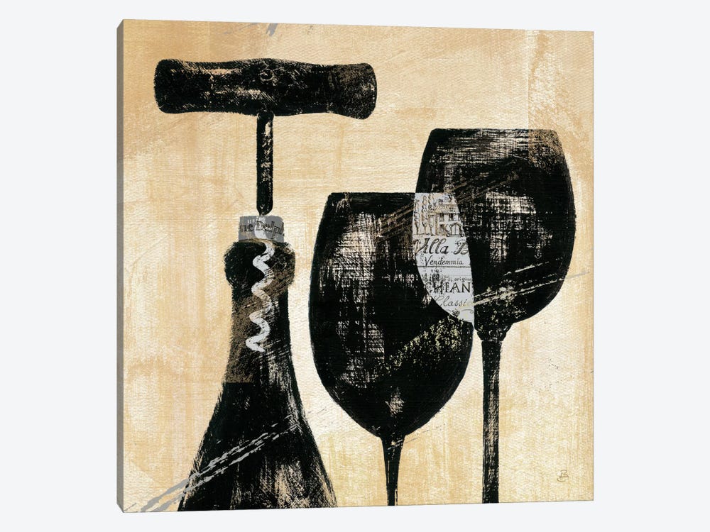 Wine Selection II  by Daphne Brissonnet 1-piece Canvas Art