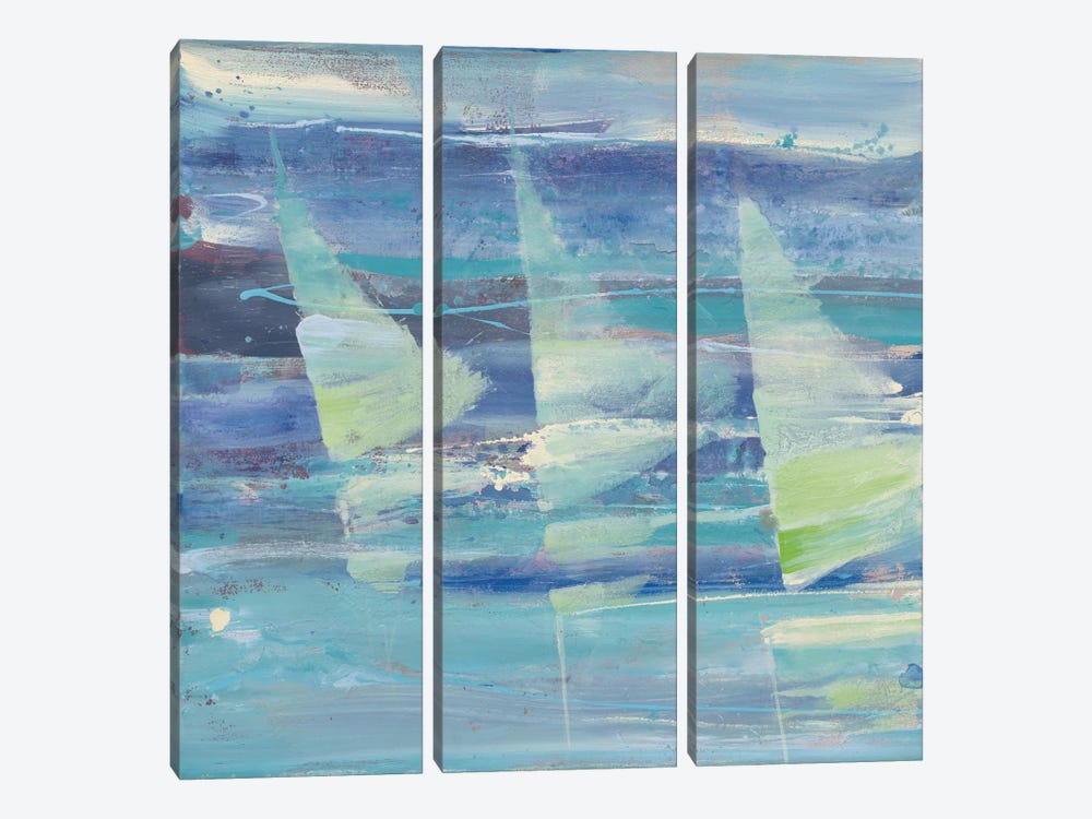 Summer Sail I by Albena Hristova 3-piece Canvas Art Print