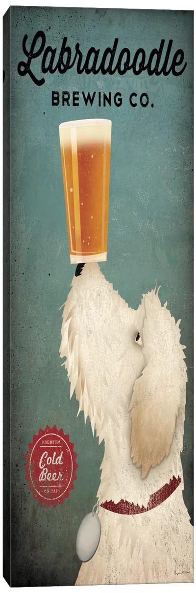 Labradoodle Brewing Co. Canvas Art Print - Beer Art