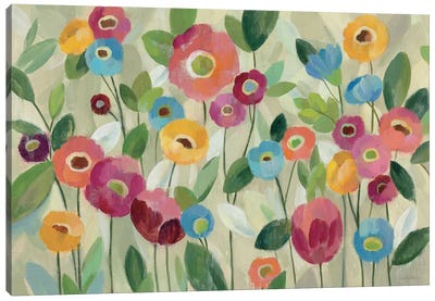 Fairy Tale Flowers V Canvas Art Print - Colorful Spring