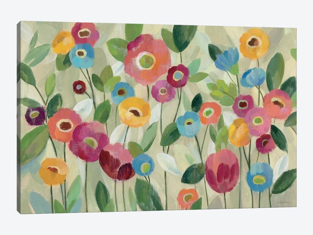 Fairy Tale Flowers V 1-piece Canvas Art Print