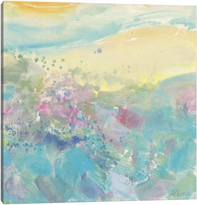 Sweet Meadow Canvas Art Print - 3-Piece Abstract Art