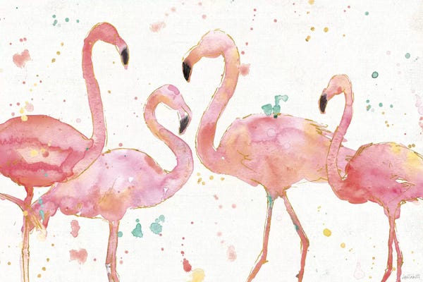 Flamingos: Flamingo Fever I by Anne Tavoletti