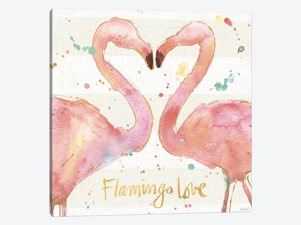 Flamingo Fever II 1-piece Canvas Art