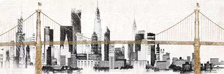 Bridge and Skyline by Avery Tillmon wall art