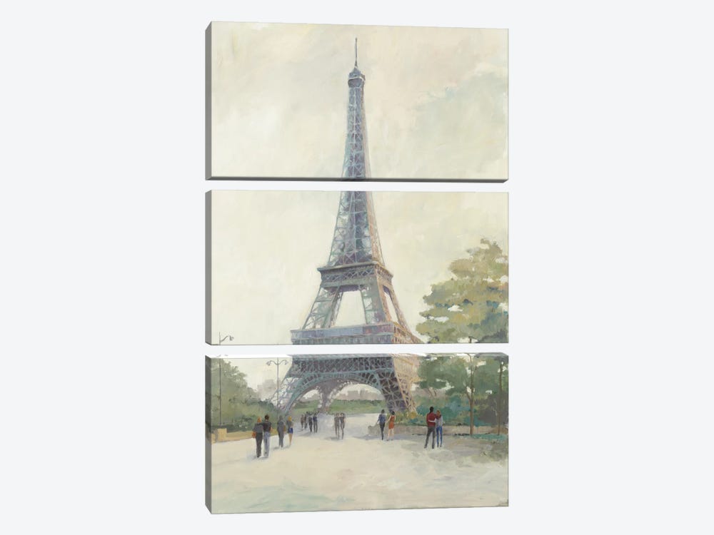 Early Evening Paris by Avery Tillmon 3-piece Canvas Print