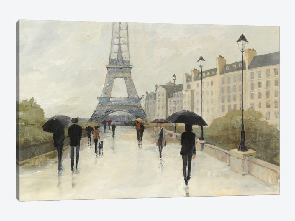 Eiffel in the Rain by Avery Tillmon 1-piece Canvas Wall Art