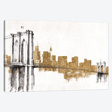Skyline Crossing (Gold) Canvas Print #WAC3814} by Avery Tillmon Canvas Artwork