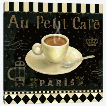 Cafe Parisien II Canvas Print #WAC381} by Daphne Brissonnet Canvas Art Print