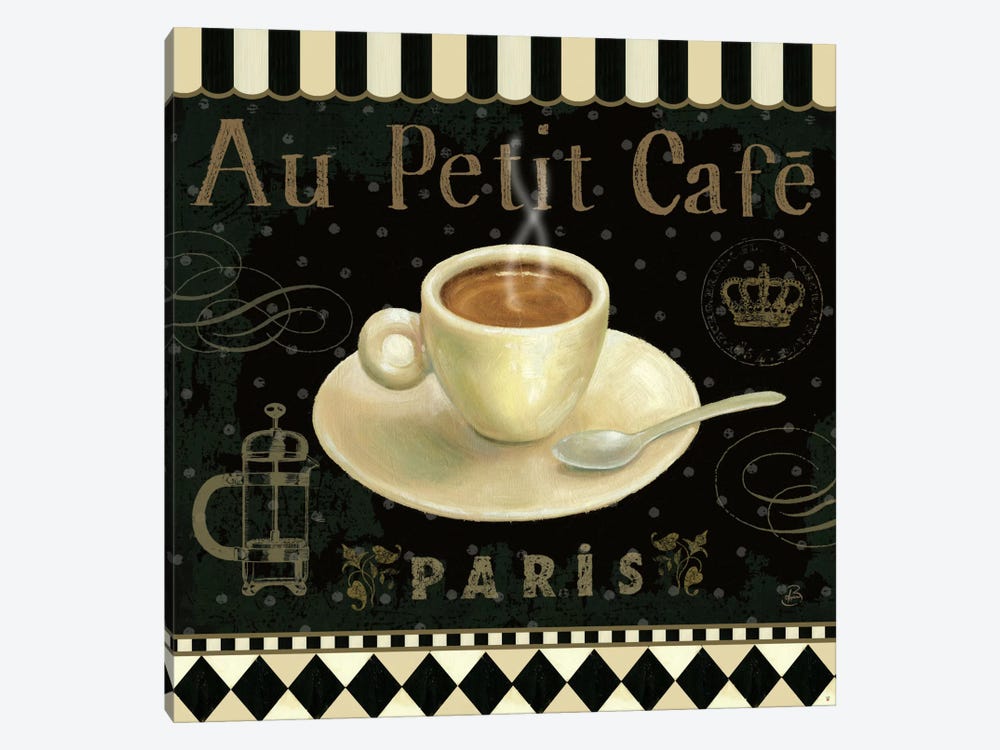 Cafe Parisien II by Daphne Brissonnet 1-piece Canvas Print