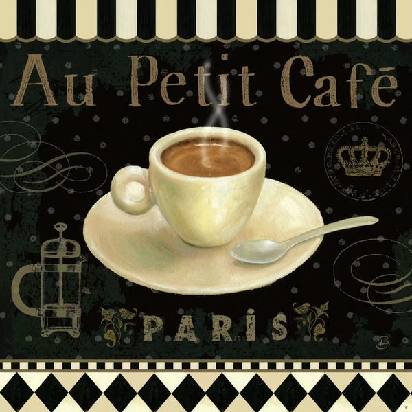 French Country Décor: Cafe Parisien II by Daphne Brissonnet