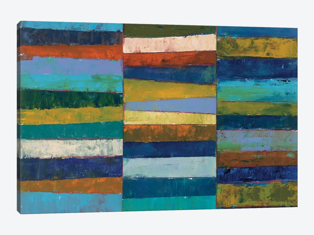 Abstract Stripe II by Cheryl Warrick 1-piece Canvas Art Print