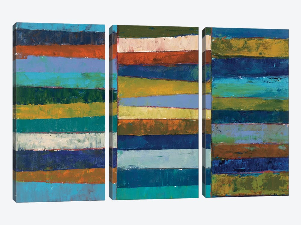 Abstract Stripe II by Cheryl Warrick 3-piece Art Print